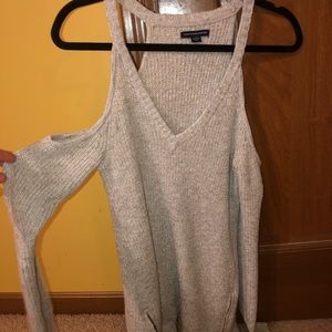 American eagle shoulderless sweater
